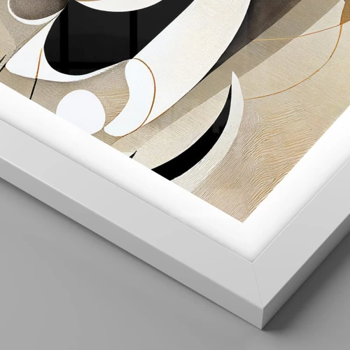 Plakat i hvid ramme - Komposition: essensen af ting - 30x40 cm