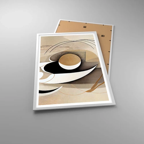Plakat i hvid ramme - Komposition: essensen af ting - 61x91 cm