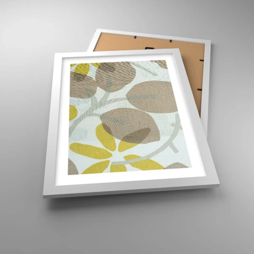 Plakat i hvid ramme - Komposition i solskinnet - 30x40 cm