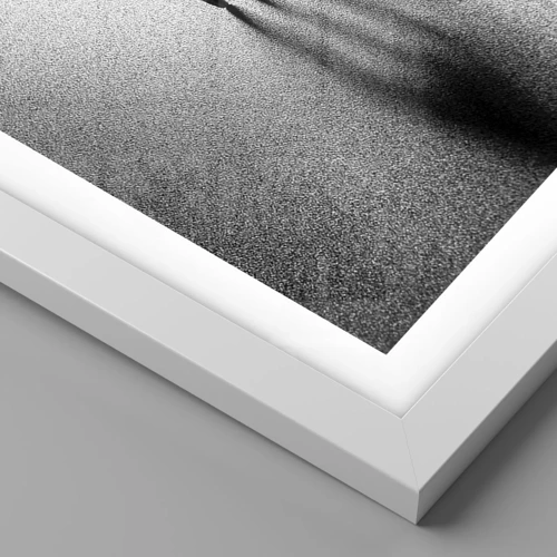 Plakat i hvid ramme - Lys og skygge - 100x70 cm