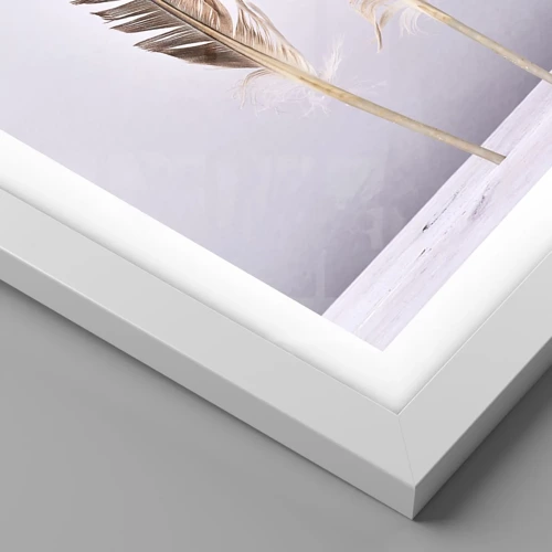 Plakat i hvid ramme - Mod intetheden - 100x70 cm
