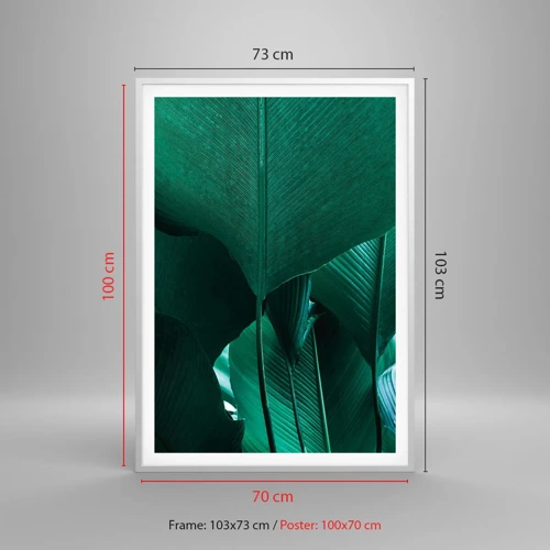 Plakat i hvid ramme - Mod lyset - 70x100 cm
