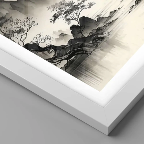 Plakat i hvid ramme - Orientens unikke charme - 50x40 cm