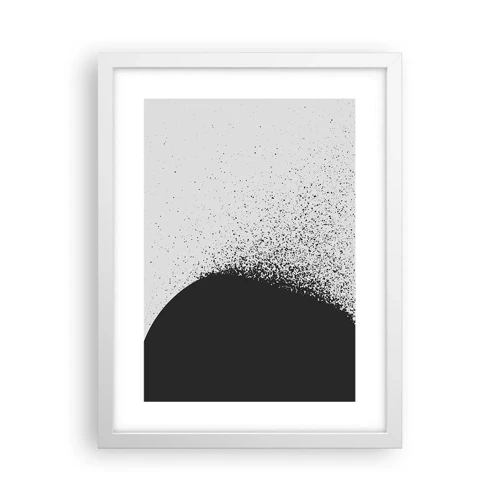 Plakat i hvid ramme - Partikelbevægelse - 30x40 cm