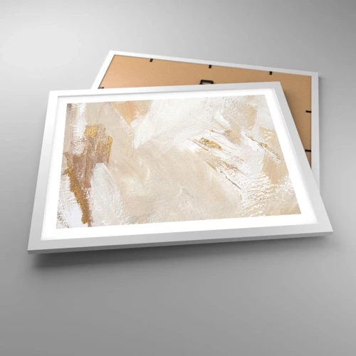 Plakat i hvid ramme - Pastelkomposition - 50x40 cm