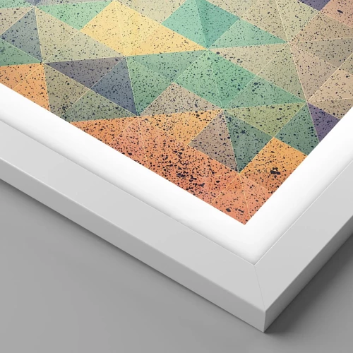 Plakat i hvid ramme - Republikken trekanter - 40x30 cm