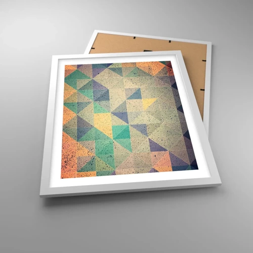 Plakat i hvid ramme - Republikken trekanter - 40x50 cm