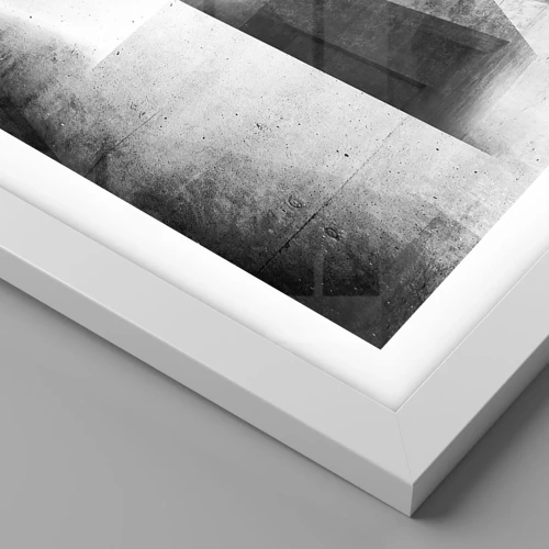 Plakat i hvid ramme - Rummet struktur - 40x30 cm