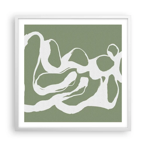 Plakat i hvid ramme - Rummets kald - 60x60 cm