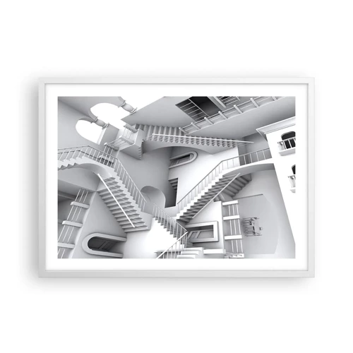Plakat i hvid ramme - Rummets paradokser - 70x50 cm
