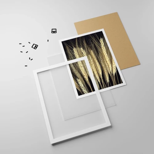 Plakat i hvid ramme - Rustik magi - 30x40 cm