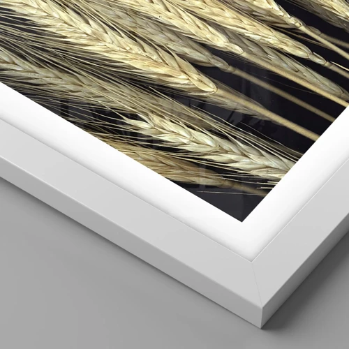 Plakat i hvid ramme - Rustik magi - 60x60 cm