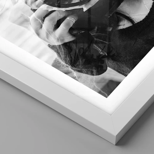 Plakat i hvid ramme - Skaber og materiale - 100x70 cm