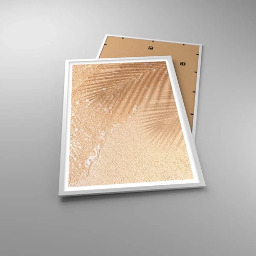 Plakat i hvid ramme - Skyggen af en varm sommer - 61x91 cm