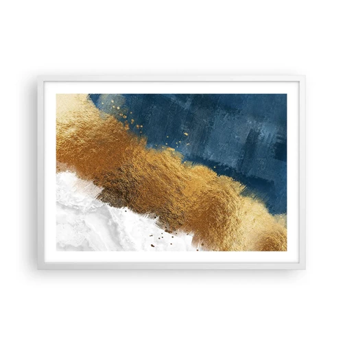 Plakat i hvid ramme - Sommerens farver - 70x50 cm