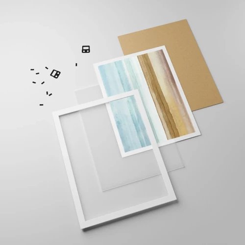 Plakat i hvid ramme - Trøst - 40x50 cm