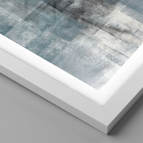 Plakat i hvid ramme - Vand og luft - 40x30 cm