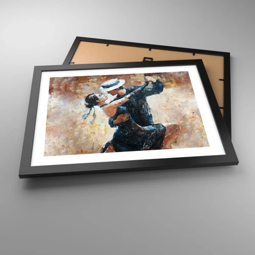 Plakat i sort ramme - A la Rudolf Valentino - 40x30 cm