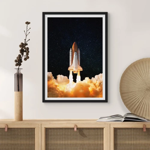 Plakat i sort ramme - Ad astra! - 50x70 cm