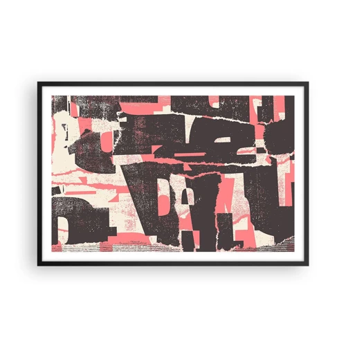 Plakat i sort ramme - Al trængsel og travlhed - 91x61 cm