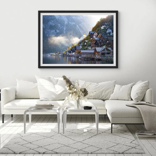 Plakat i sort ramme - Alpine climes - 70x50 cm