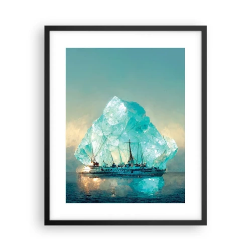Plakat i sort ramme - Arktisk diamant - 40x50 cm