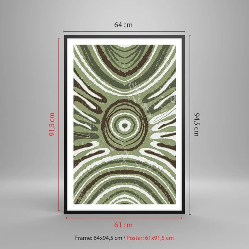 Plakat i sort ramme - Eksplosion af følelser - 61x91 cm