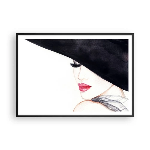 Plakat i sort ramme - Elegance og sensualitet - 100x70 cm