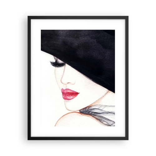 Plakat i sort ramme - Elegance og sensualitet - 40x50 cm