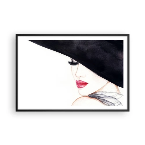 Plakat i sort ramme - Elegance og sensualitet - 91x61 cm