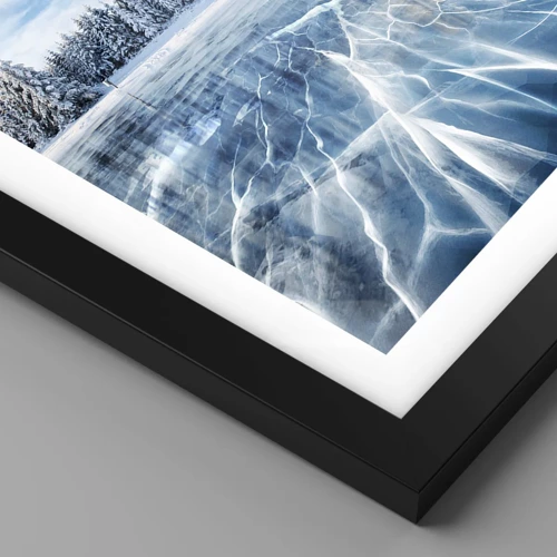 Plakat i sort ramme - En blændende og krystalklar udsigt - 40x30 cm