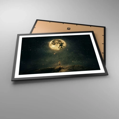 Plakat i sort ramme - En, der stjal månen - 70x50 cm