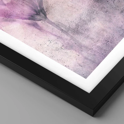 Plakat i sort ramme - En drøm af blomster - 100x70 cm