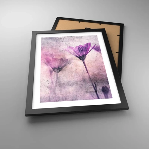 Plakat i sort ramme - En drøm af blomster - 30x40 cm
