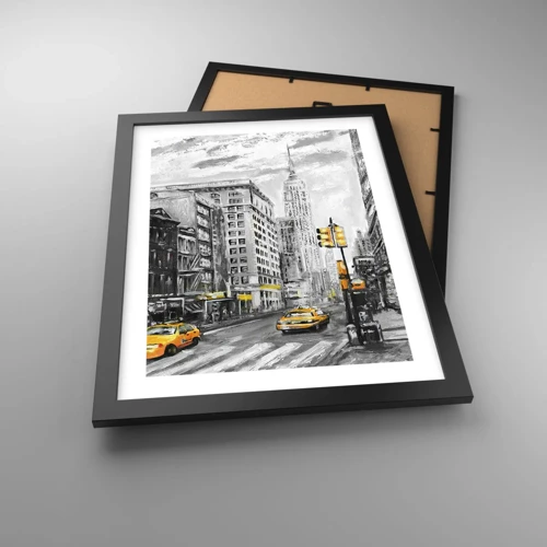 Plakat i sort ramme - En fortælling fra New York - 30x40 cm
