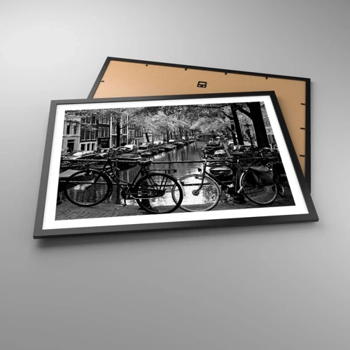 Plakat i sort ramme - En meget hollandsk udsigt - 70x50 cm