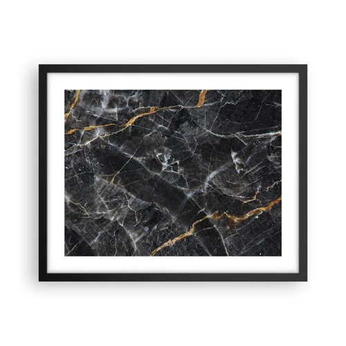 Plakat i sort ramme - En stens indre liv - 50x40 cm