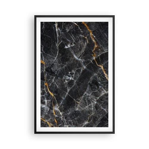 Plakat i sort ramme - En stens indre liv - 61x91 cm