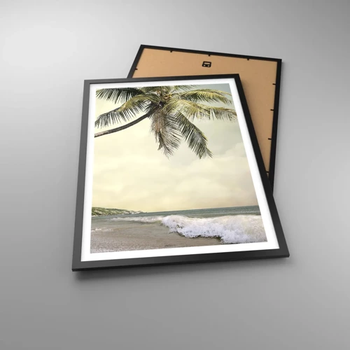 Plakat i sort ramme - En tropisk drøm - 50x70 cm