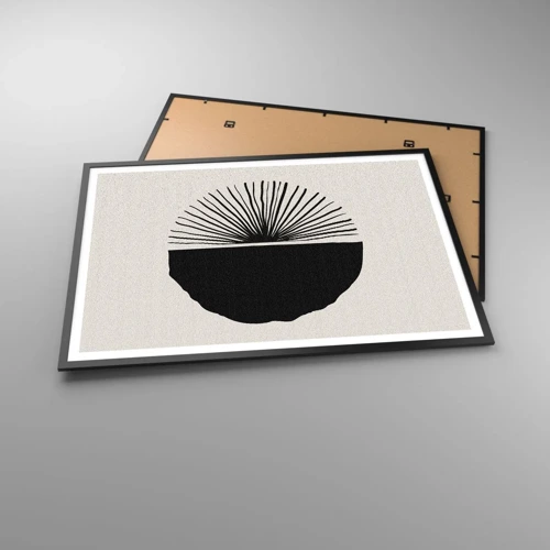 Plakat i sort ramme - En vifte af muligheder - 100x70 cm
