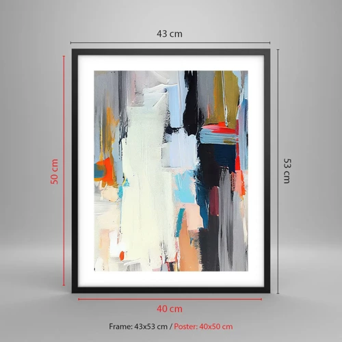 Plakat i sort ramme - Er der en metode? - 40x50 cm