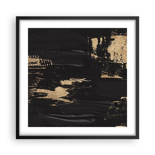 Plakat i sort ramme - Et spor af berøring - 50x50 cm