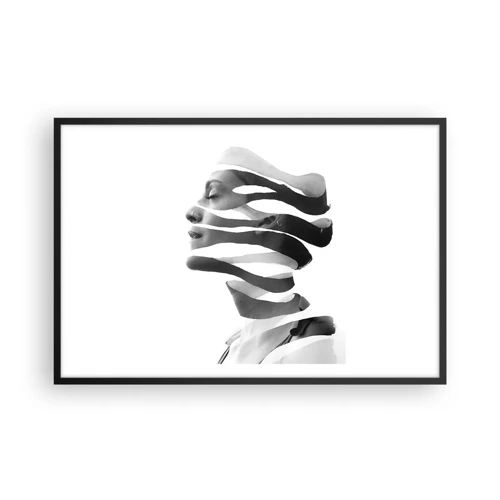 Plakat i sort ramme - Et surrealistisk portræt - 91x61 cm