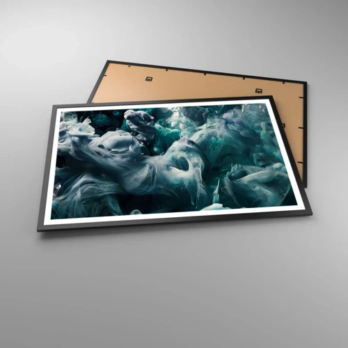 Plakat i sort ramme - Farvebevægelse - 91x61 cm