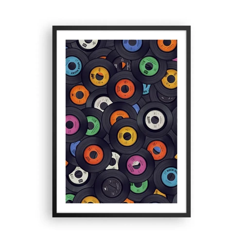 Plakat i sort ramme - Farver fra klassikerne - 50x70 cm