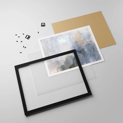 Plakat i sort ramme - Farvetoner og akkorder - 91x61 cm