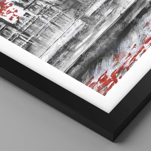 Plakat i sort ramme - Forelsket i London - 30x30 cm