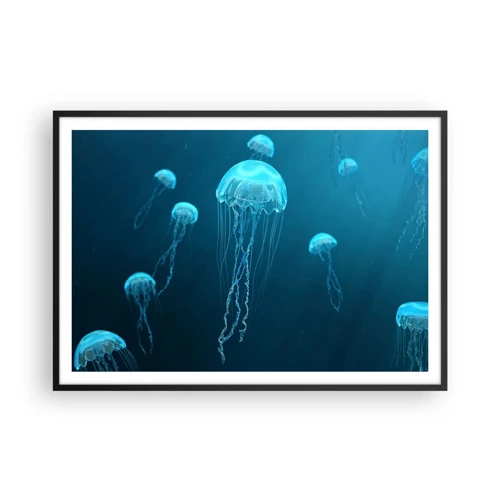 Plakat i sort ramme - Havets dans - 100x70 cm