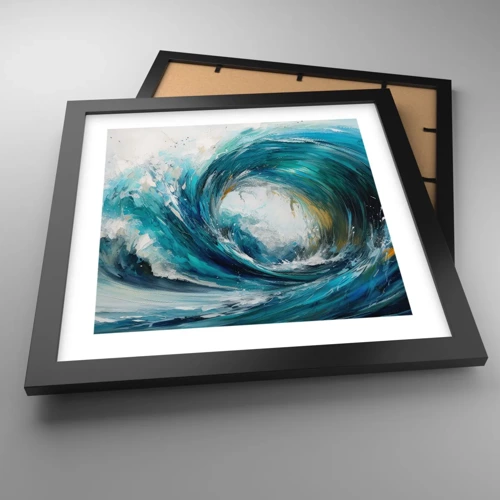 Plakat i sort ramme - Havets portal - 30x30 cm