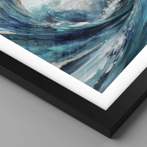 Plakat i sort ramme - Havets portal - 40x40 cm
